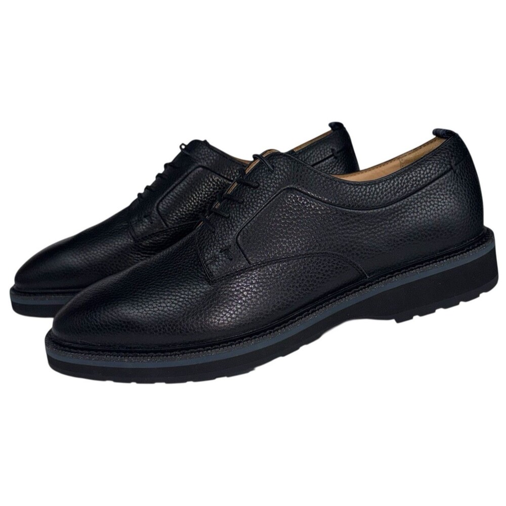 Ted Baker London Mens Size 11 Oxford Textured Leather Shoes Black Dress Casual